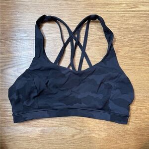 Lululemon Athletica Black Camouflage Bra